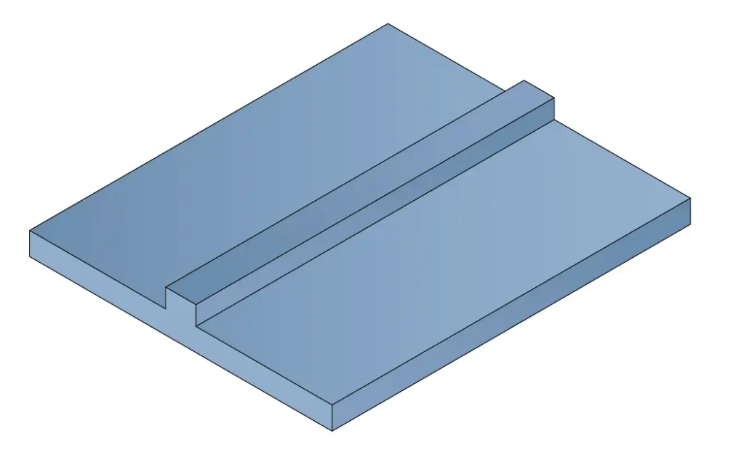 Perfil rectangular con guía