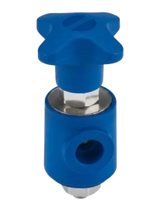 Cabezal acoplable de plástico azul